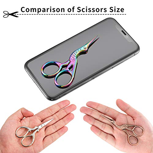5 Pieces Stainless Steel Tip Classic Stork Scissors Crane Design 3...