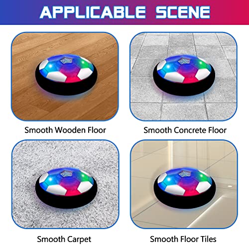 Hover Soccer Ball Toys for Boys, 2 LED Light Soccer Balls with Sof...