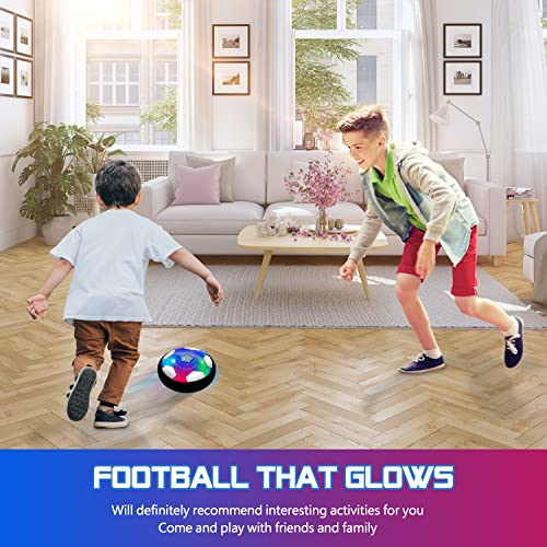 Hover Soccer Ball Toys for Boys, 2 LED Light Soccer Balls with Sof...