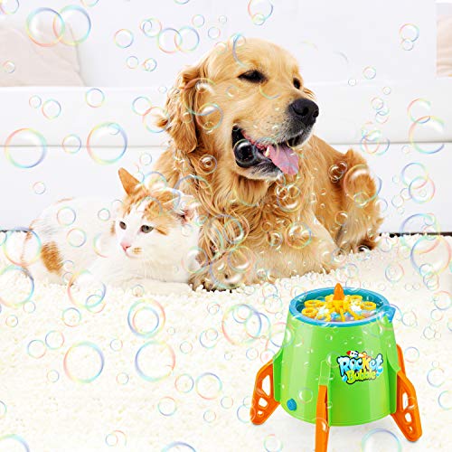 HONYAT Bubble Machine Super Rocket Bubble Blower 2000 Bubbles Per ...