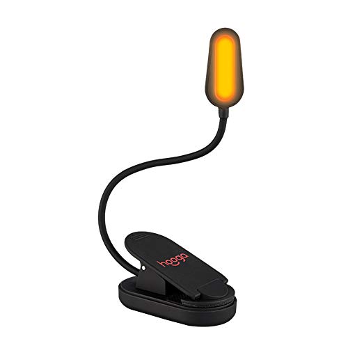 Book Light, Blue Light Blocking, Amber Clip-On Reading Light by Ho...