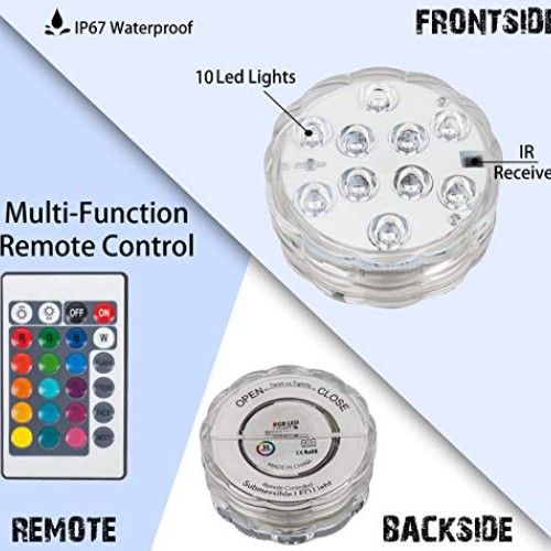 Submersible Led Lights with Remote - 2020 Underwater Led Lights - ...