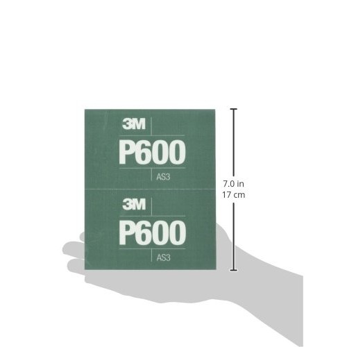 3M Hookit Flexible Abrasive Sheet, 34339, P600, 5.5 in x 6.8 in, 2...