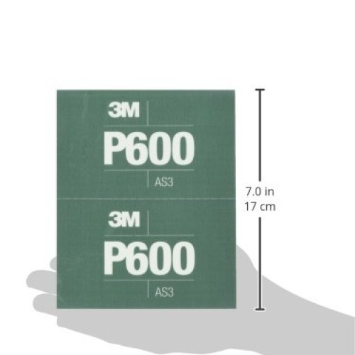 3M Hookit Flexible Abrasive Sheet, 34339, P600, 5.5 in x 6.8 in, 2...