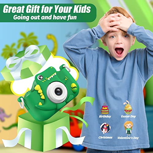 Upgrade Dinosaur Kids Camera, Christmas Birthday Gifts for Girls B...