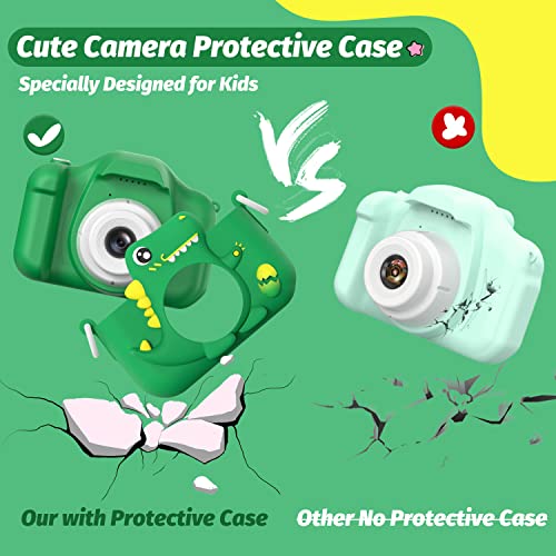 Upgrade Dinosaur Kids Camera, Christmas Birthday Gifts for Girls B...