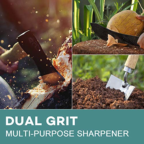 Axe Sharpening Stone Dual Grit Whetstone Sharpener Multipurpose Wa...