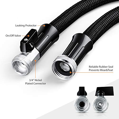 HooSeen Expandable Garden Hose, 50ft Flexible Kink-Free Water Hose...