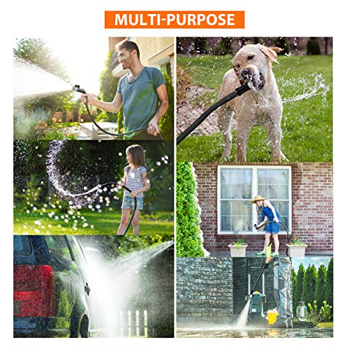 HooSeen Expandable Garden Hose, 50ft Flexible Kink-Free Water Hose...