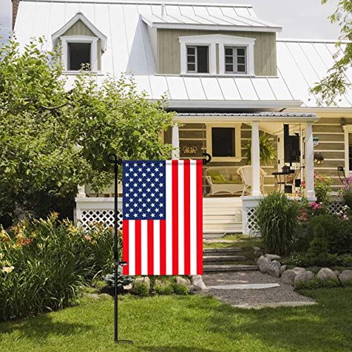 Garden Flag Stand, Premium Garden Flag Pole Holder Metal Powder-Co...