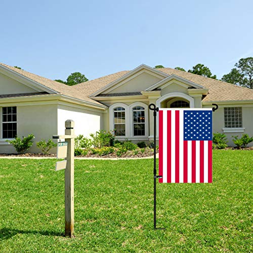 Garden Flag Stand, Premium Garden Flag Pole Holder Metal Powder-Co...