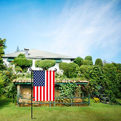 Garden Flag Stand, Premium Garden Flag Pole Holder Metal Powder-Co...