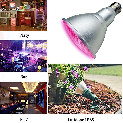 10W PAR30 RGB LED Spotlight Outdoor, E27/E26 Color Changing Light ...