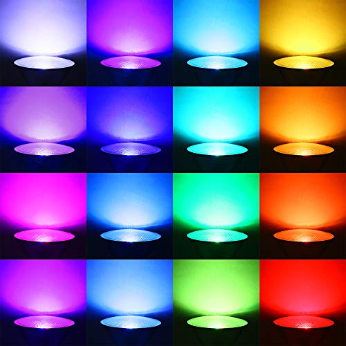10W PAR30 RGB LED Spotlight Outdoor, E27/E26 Color Changing Light ...