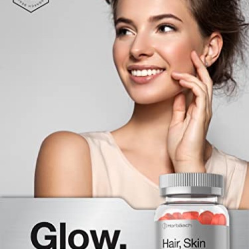 Hair Skin and Nails Gummies | 100 Count | with Biotin | Fruit Flav...