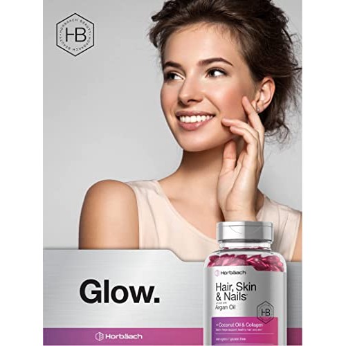 Hair Skin and Nails Vitamins | 300 Softgels | with Biotin and Coll...