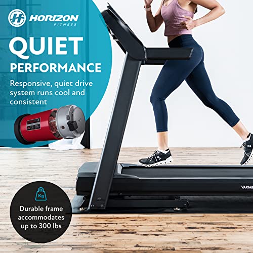 Horizon Fitness T101 Folding Treadmill with Incline for Running an...