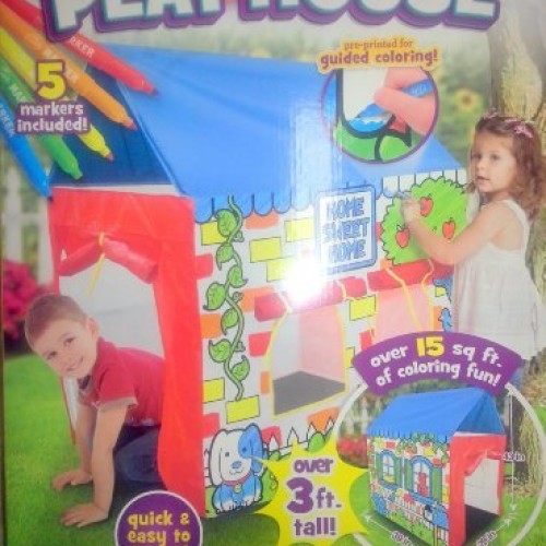 Go Create! Color Your Own 3 Ft. Playhouse
