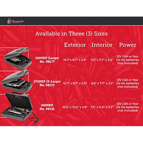 Hornady 98172 RAPiD Safe 2700KP Hand Security Safe, X-Large
