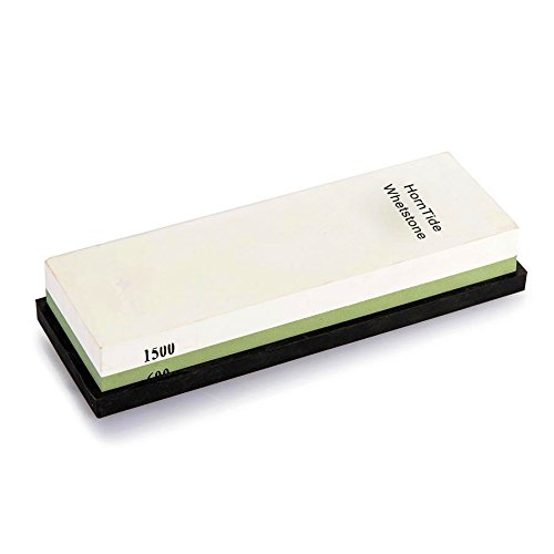 HornTide 600/1500 Grit Combination Whetstone 7-Inch Corundum Water...