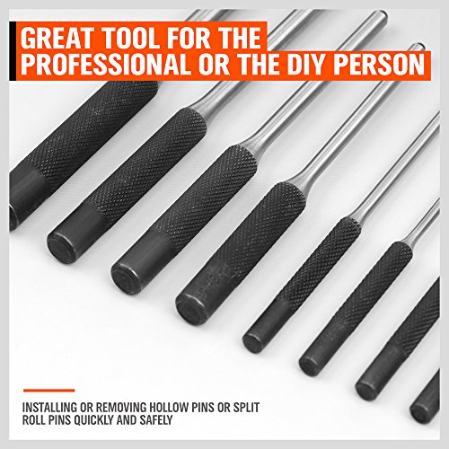 9 Pieces Roll Pin Punch Set, mithing Kit Removing Repair Tool ...