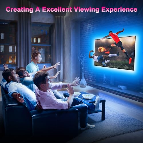 HORYLIT Led Lights for TV 32-43 inch, 9.8ft TV Led Lights That syn...