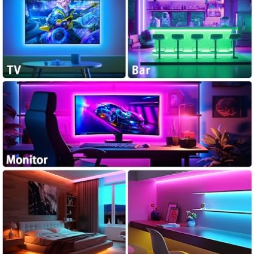 HORYLIT Led Lights for TV 32-43 inch, 9.8ft TV Led Lights That syn...