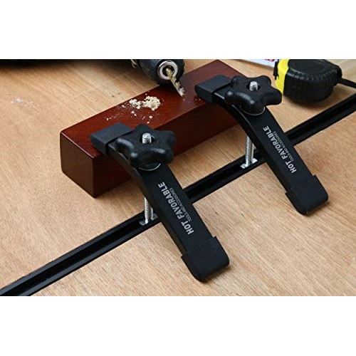 Hot Favorable T-Track Hold Down Clamps,6-3/8L x 1-1/4 Width-Wood...