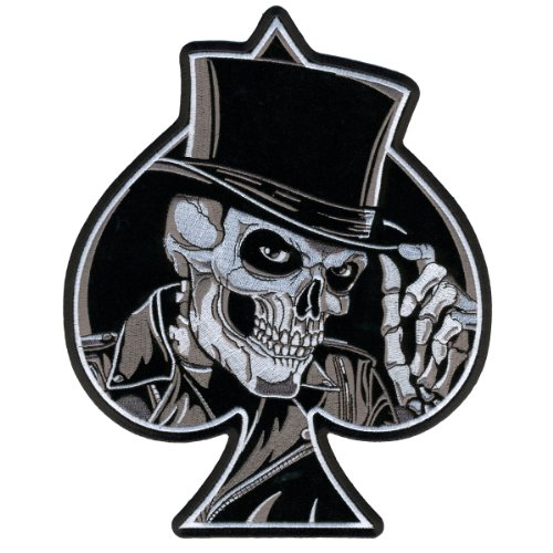 Hot Leathers Top Hat Skull Patch 4 Width x 5 Height