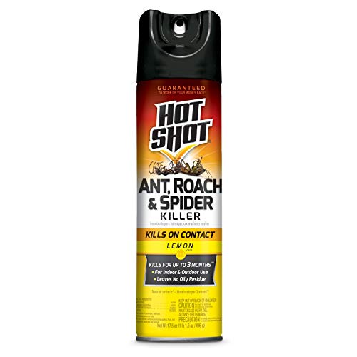 Hot Shot 96782 Ant, Roach & Spider Killer Insecticide, 17.5 oz, Ye...