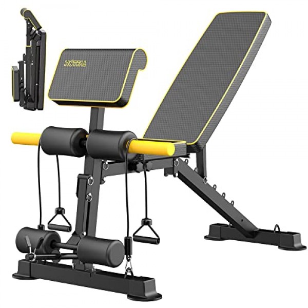 Adjustable Weight Bench,Utility Strength Training Bench Load 600lb...