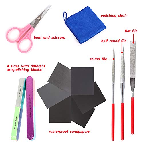 15 Pieces Resin Casting Polishing Tools Set, Include Sand Papers, ...