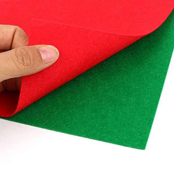30 Colors Stiff Felt Fabric Sheets, 12x8 Assorted Felt Sheets fo...