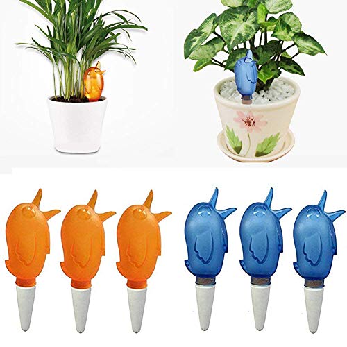 HOTRAIN 4/6 Pc Automatic Plant Waterers Devices, Slow Release Vaca...