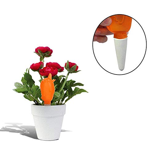 HOTRAIN 4/6 Pc Automatic Plant Waterers Devices, Slow Release Vaca...