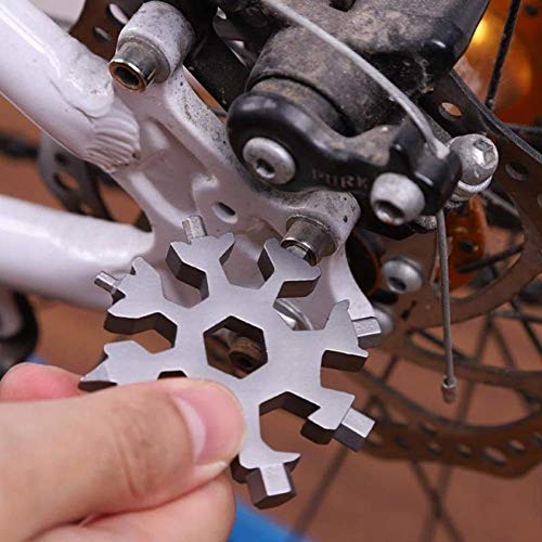 18 in 1 Snowflake Multi-tool Pocket Tool Spanner Hex Wrench Bottle...