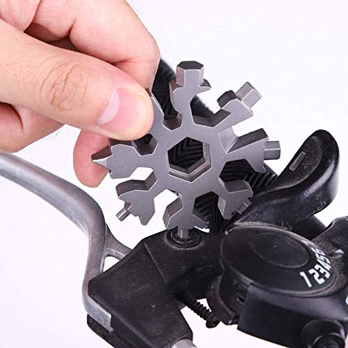 18 in 1 Snowflake Multi-tool Pocket Tool Spanner Hex Wrench Bottle...