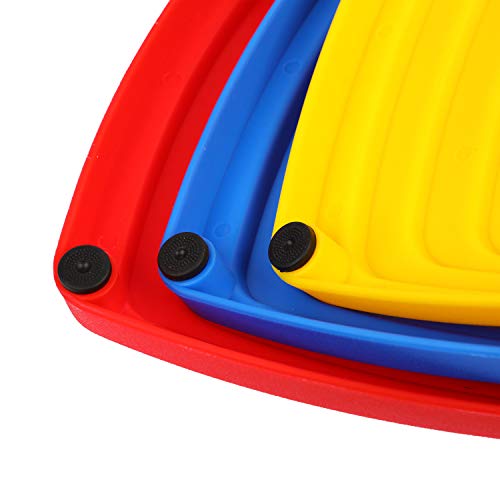 Houseables Balance Stepping Stones, Set of 9, Plastic, Multicolor,...