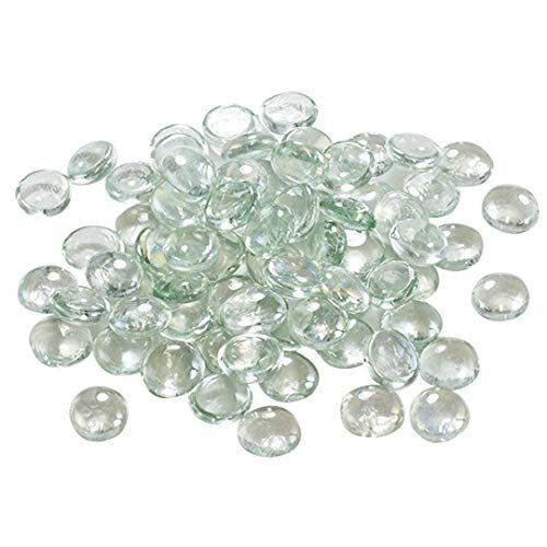 Houseables Glass Stone, Clear Marbles, Pebbles for Vases, 5 LB, 50...