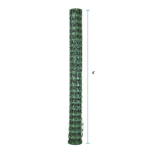 Houseables Plastic Mesh Fence, Construction Barrier Netting, Green...