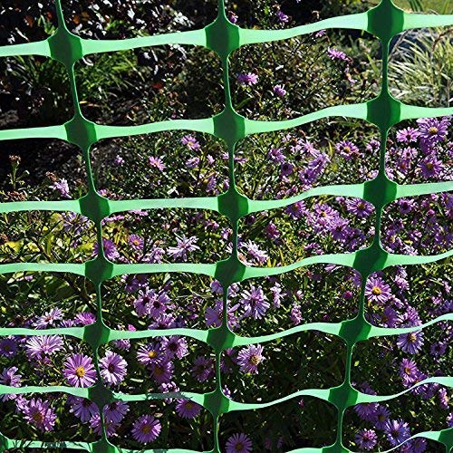 Houseables Plastic Mesh Fence, Construction Barrier Netting, Green...