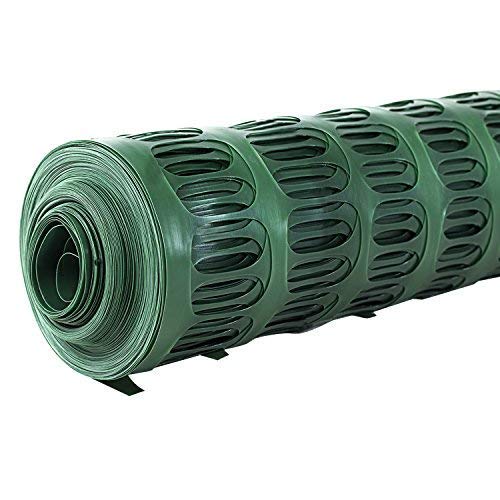 Houseables Plastic Mesh Fence, Construction Barrier Netting, Green...