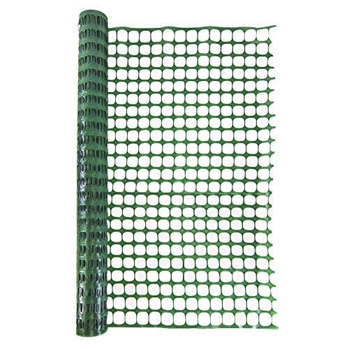 Houseables Plastic Mesh Fence, Construction Barrier Netting, Green...