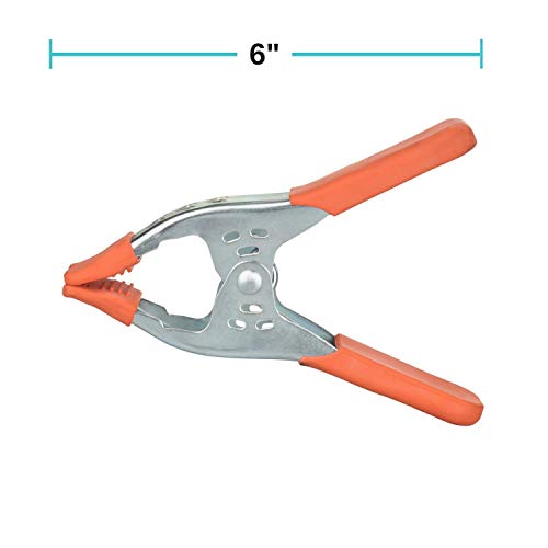 Houseables Spring Clamps, Heavy Duty Clamp, Metal, 8 Pack, 6 Inch,...