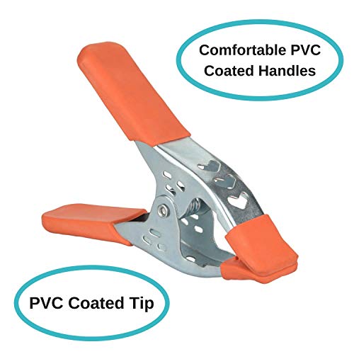 Houseables Spring Clamps, Heavy Duty Clamp, Metal, 8 Pack, 6 Inch,...
