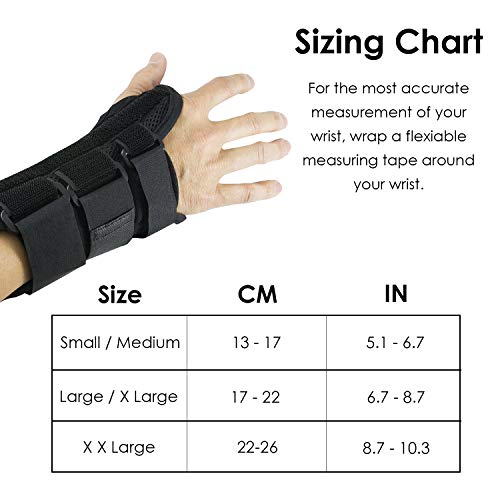 Wrist Brace Pair, Two 2, Small/Medium, Carpal Tunnel, Right and ...