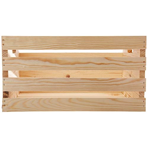 Houseworks 67140 18 Lx12.5 Wx9.5 H Large Crates & Pallet Wood Crate