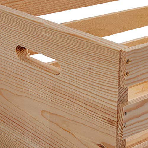 Houseworks 67140 18 Lx12.5 Wx9.5 H Large Crates & Pallet Wood Crate