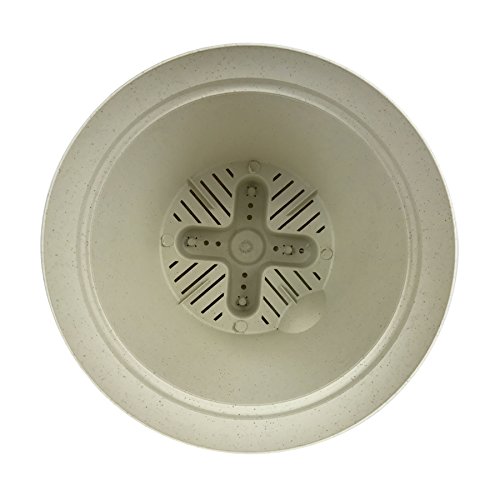 11.5 Inch Latte Quartz Plastic Self Watering Flare Flower Pot or G...