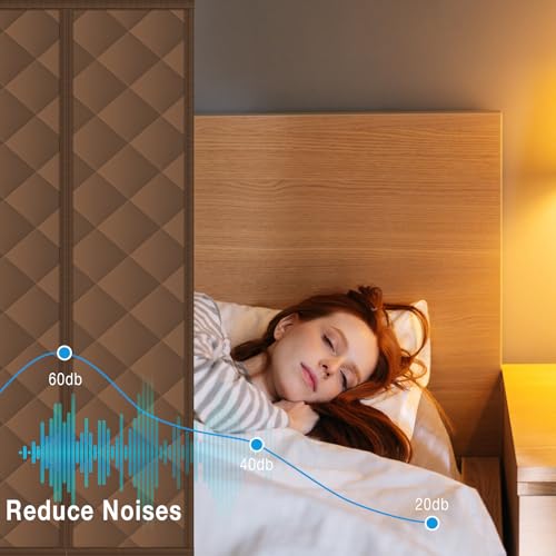 HOXHA Magnetic Thermal Inlusated Door Curtain Fits Door Size 32 × ...